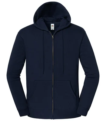 Fruit of the Loom Fruit of the Loom Iconic Premium Hooded Sweat Jacket in Deep Navy