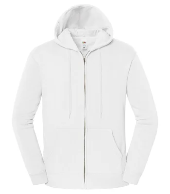 Fruit of the Loom Fruit of the Loom Iconic Premium Hooded Sweat Jacket in White