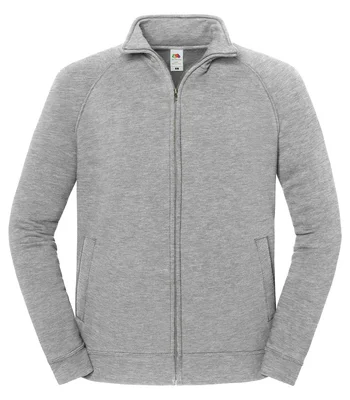 Fruit of the Loom Fruit of the Loom Iconic Premium Sweat Jacket in Athletic Heather