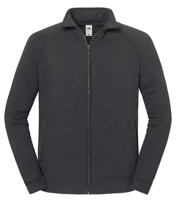 Fruit of the Loom Fruit of the Loom Iconic Premium Sweat Jacket in Light Graphite