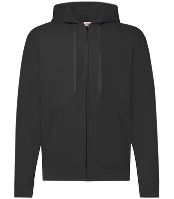 Fruit of the Loom Fruit of the Loom Classic Zip Hooded Sweatshirt in BLK