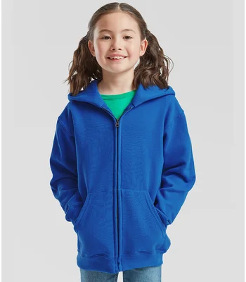 Fruit of the Loom Fruit of the Loom Kids Classic Zip Hooded Sweatshirt in AZR