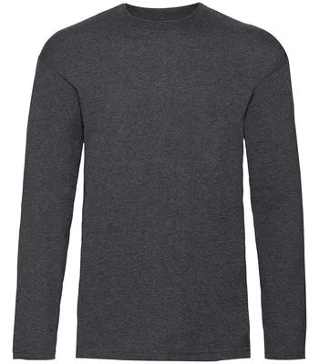 Fruit of the Loom Fruit of the Loom Long Sleeve Value T-Shirt in DHE
