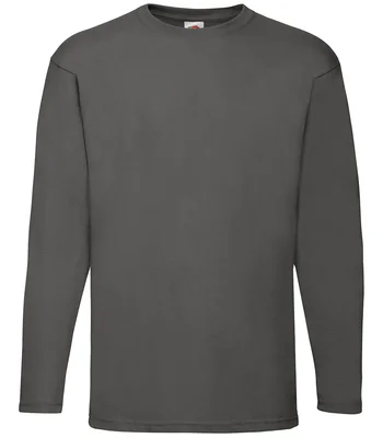 Fruit of the Loom Fruit of the Loom Long Sleeve Value T-Shirt in LGP