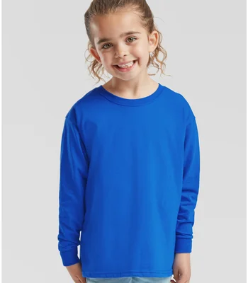 Fruit of the Loom Fruit of the Loom Kids Long Sleeve Value T-Shirt in ROY