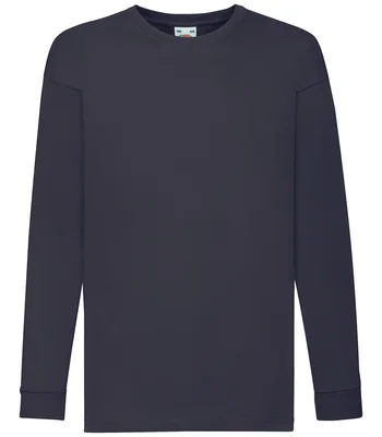Fruit of the Loom Fruit of the Loom Kids Long Sleeve Value T-Shirt in DNA