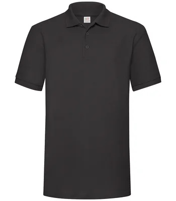 Fruit of the Loom Fruit of the Loom Heavy Poly/Cotton Piqué Polo Shirt in BLK