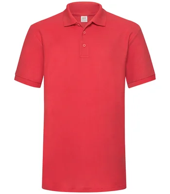 Fruit of the Loom Fruit of the Loom Heavy Poly/Cotton Piqué Polo Shirt in RED