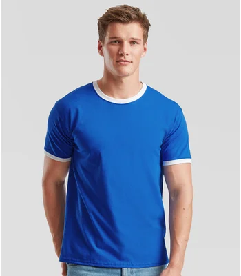 Fruit of the Loom Fruit of the Loom Contrast Ringer T-Shirt in RY/WH