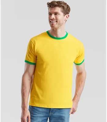 Fruit of the Loom Fruit of the Loom Contrast Ringer T-Shirt in SU/KG