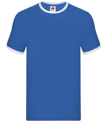 Fruit of the Loom Fruit of the Loom Contrast Ringer T-Shirt in BK/WH
