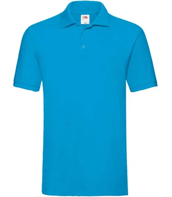 Fruit of the Loom Fruit of the Loom Premium Cotton Piqué Polo Shirt in AZR