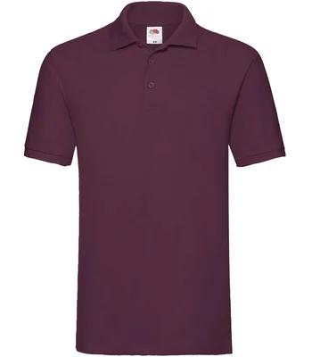 Fruit of the Loom Fruit of the Loom Premium Cotton Piqué Polo Shirt in BUR