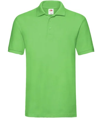 Fruit of the Loom Fruit of the Loom Premium Cotton Piqué Polo Shirt in LIM