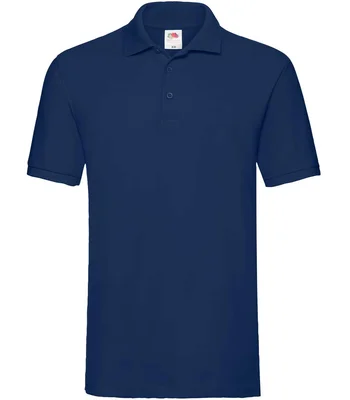 Fruit of the Loom Fruit of the Loom Premium Cotton Piqué Polo Shirt in NAV