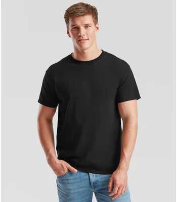 Fruit of the Loom Fruit of the Loom Iconic 195 T-Shirt in BLK