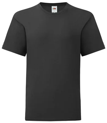 Fruit of the Loom Fruit of the Loom Kids Iconic 150 T-Shirt in BLK