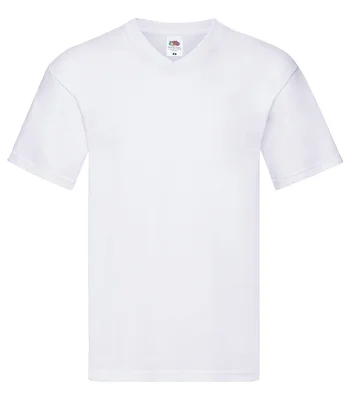 Fruit of the Loom Fruit of the Loom Original V Neck T-Shirt in WHI