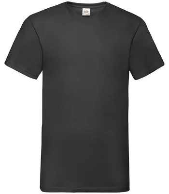 Fruit of the Loom Fruit of the Loom V Neck Value T-Shirt in BLK