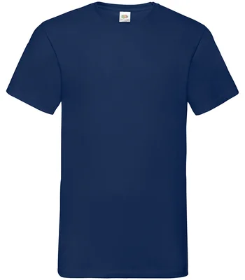 Fruit of the Loom Fruit of the Loom V Neck Value T-Shirt in NAV