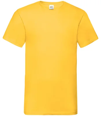 Fruit of the Loom Fruit of the Loom V Neck Value T-Shirt in SUN