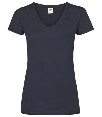 Fruit of the Loom Fruit of the Loom Lady Fit Value V Neck T-Shirt in DNA