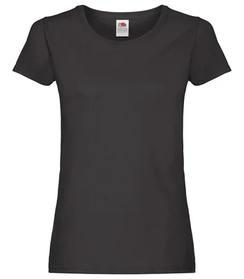 Fruit of the Loom Fruit of the Loom Lady Fit Original T-Shirt in BLK
