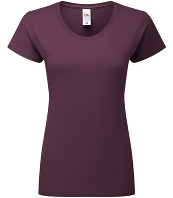 Fruit of the Loom Fruit of the Loom Ladies Iconic 195 T-Shirt in DRP