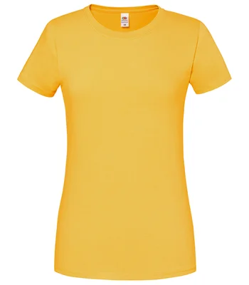 Fruit of the Loom Fruit of the Loom Ladies Iconic 195 T-Shirt in SUN