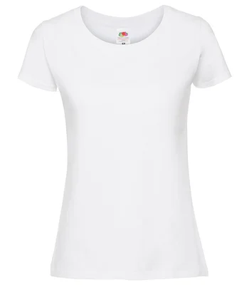 Fruit of the Loom Fruit of the Loom Ladies Iconic 195 T-Shirt in WHI