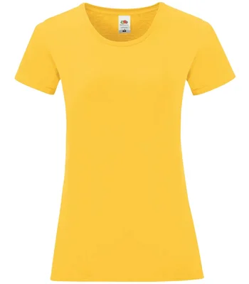 Fruit of the Loom Fruit of the Loom Ladies Iconic 150 T-Shirt in SUN