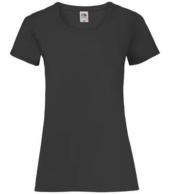 Fruit of the Loom Fruit of the Loom Lady Fit Value T-Shirt in BLK