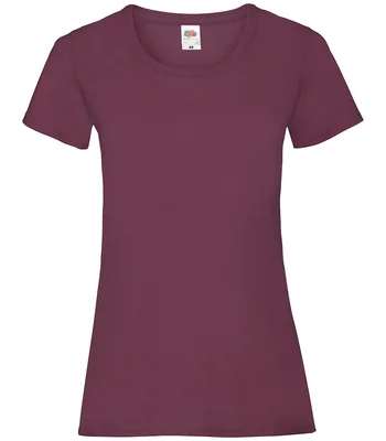 Fruit of the Loom Fruit of the Loom Lady Fit Value T-Shirt in BUR