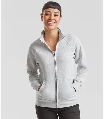 Fruit of the Loom Fruit of the Loom Premium Lady Fit Sweat Jacket in DNA