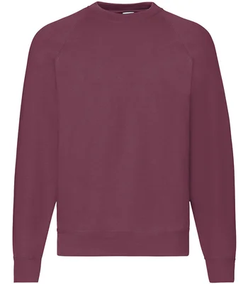 Fruit of the Loom Fruit of the Loom Classic Raglan Sweatshirt in BUR