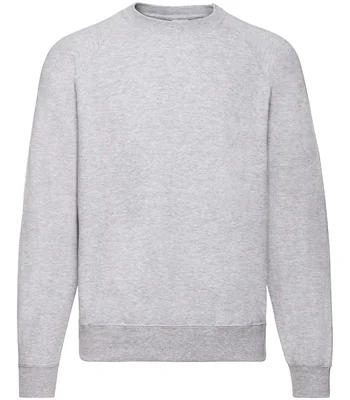 Fruit of the Loom Fruit of the Loom Classic Raglan Sweatshirt in HEA