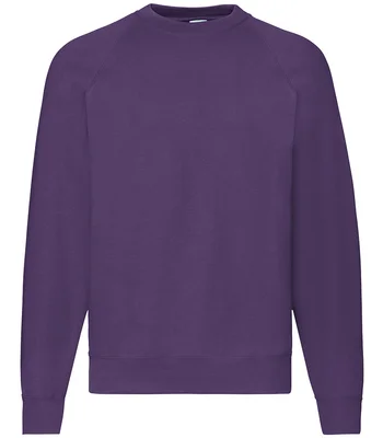 Fruit of the Loom Fruit of the Loom Classic Raglan Sweatshirt in PUR