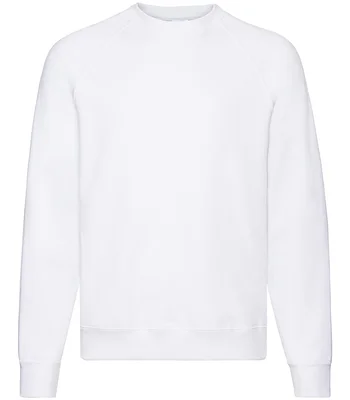 Fruit of the Loom Fruit of the Loom Classic Raglan Sweatshirt in WHI