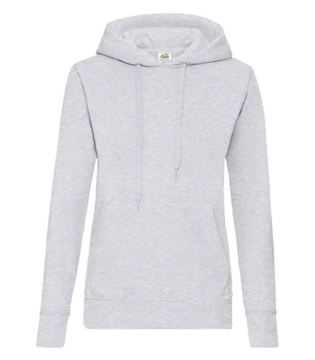 Fruit of the Loom Fruit of the Loom Classic Lady Fit Hooded Sweatshirt in HEA