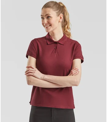 Fruit of the Loom Fruit of the Loom Lady Fit Piqué Polo Shirt in SKY