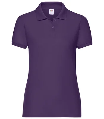 Fruit of the Loom Fruit of the Loom Lady Fit Piqué Polo Shirt in PUR