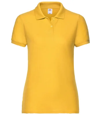 Fruit of the Loom Fruit of the Loom Lady Fit Piqué Polo Shirt in SUN