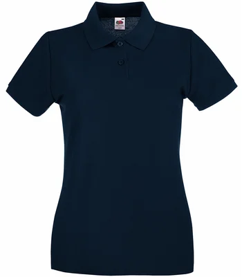 Fruit of the Loom Fruit of the Loom Lady-Fit Premium Cotton Piqué Polo Shirt in DNA