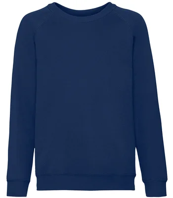 Fruit of the Loom Fruit of the Loom Kids Classic Raglan Sweatshirt in NAV