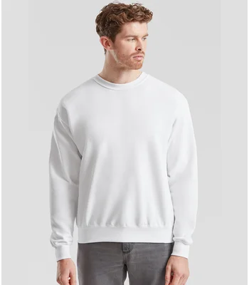 Fruit of the Loom Fruit of the Loom Classic Drop Shoulder Sweatshirt in WHI