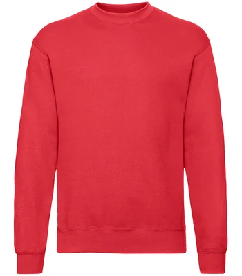 Fruit of the Loom Fruit of the Loom Classic Drop Shoulder Sweatshirt in RED