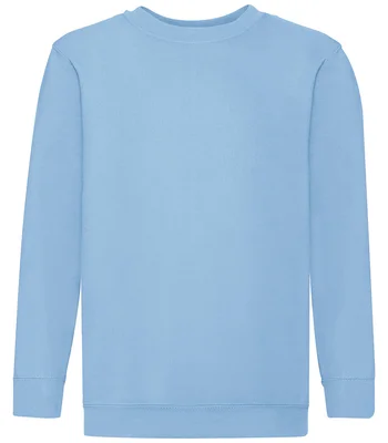 Fruit of the Loom Fruit of the Loom Kids Classic Drop Shoulder Sweatshirt in SKY