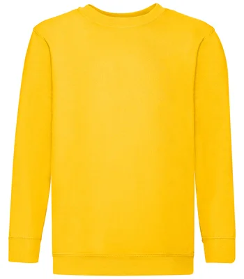 Fruit of the Loom Fruit of the Loom Kids Classic Drop Shoulder Sweatshirt in SUN