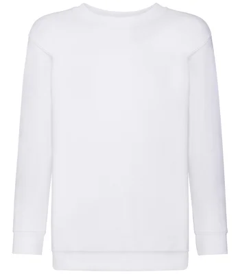 Fruit of the Loom Fruit of the Loom Kids Classic Drop Shoulder Sweatshirt in WHI