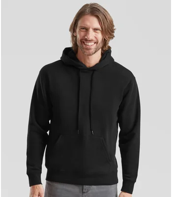 Fruit of the Loom Fruit of the Loom Premium Hooded Sweatshirt in BLK